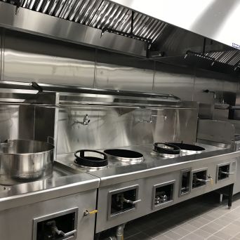 Custom Stainless Steel Wok Range